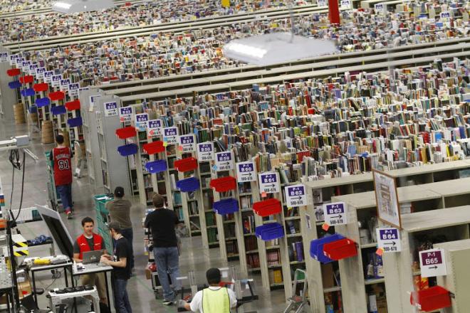inside amazon warehouse